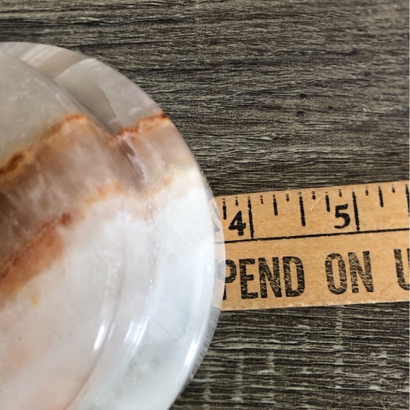 Vtg Carved Onyx Candle Holder - Picture 12 of 13